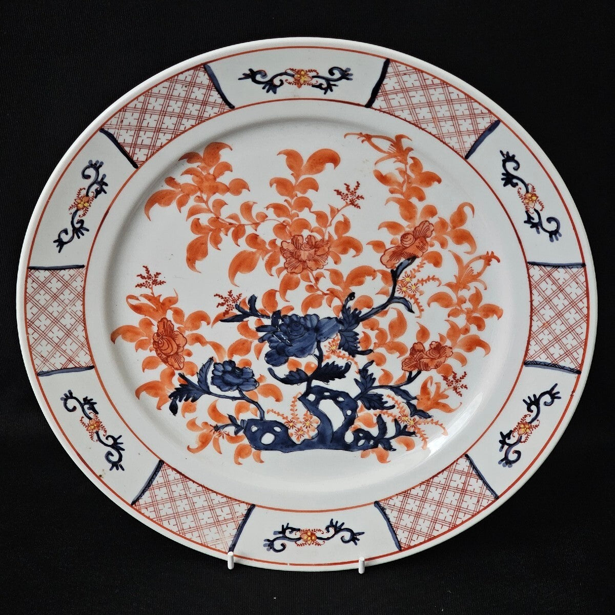 Early 20thC Japanese Porcelain Charger Decorated Centrally with a Flowering Tree