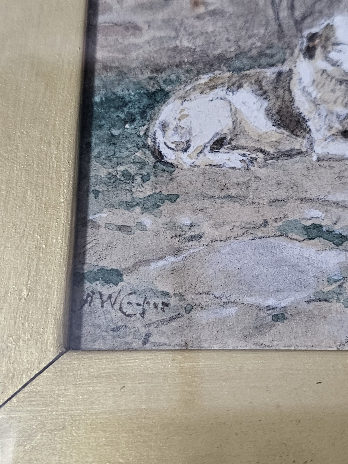 Original Alfred W Cooper Watercolour Painting - First Steps, 19thC, Signed