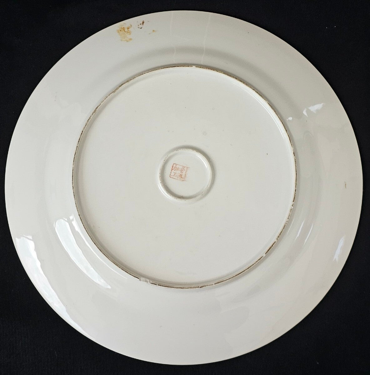 Early 20thC Japanese Porcelain Charger Decorated Centrally with a Flowering Tree