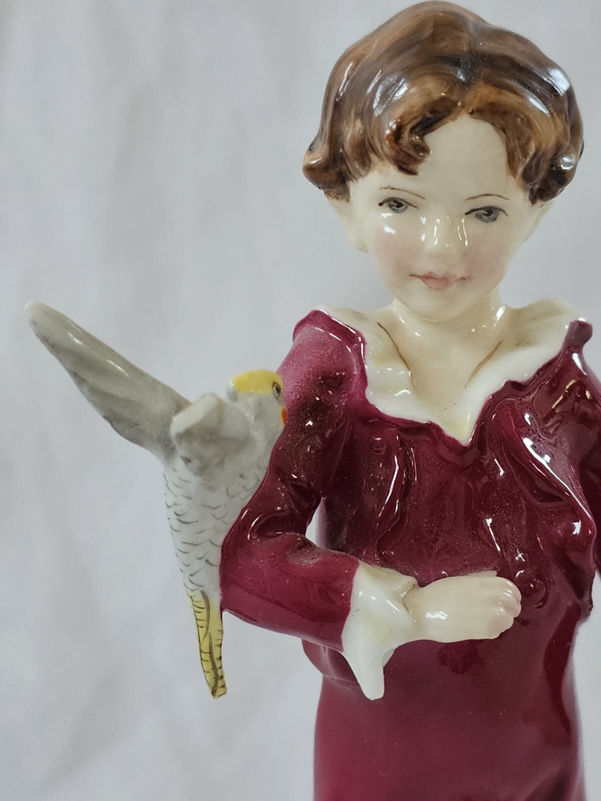 A Royal Worcester figure of the Parakeet, modelled by F G Doughty, no. 3087