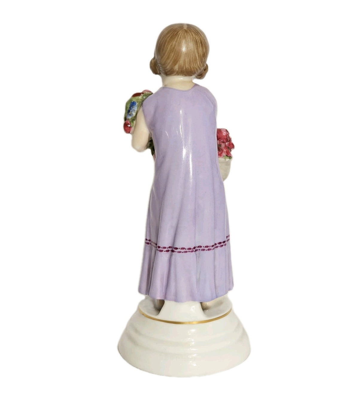 A Rosenthal Porcelain Figure of a Flower Girl by Hermann Leipold C1912