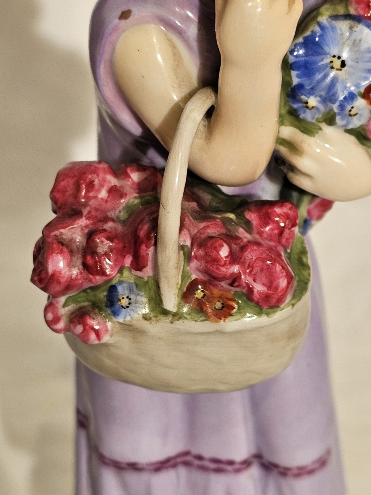 A Rosenthal Porcelain Figure of a Flower Girl by Hermann Leipold C1912