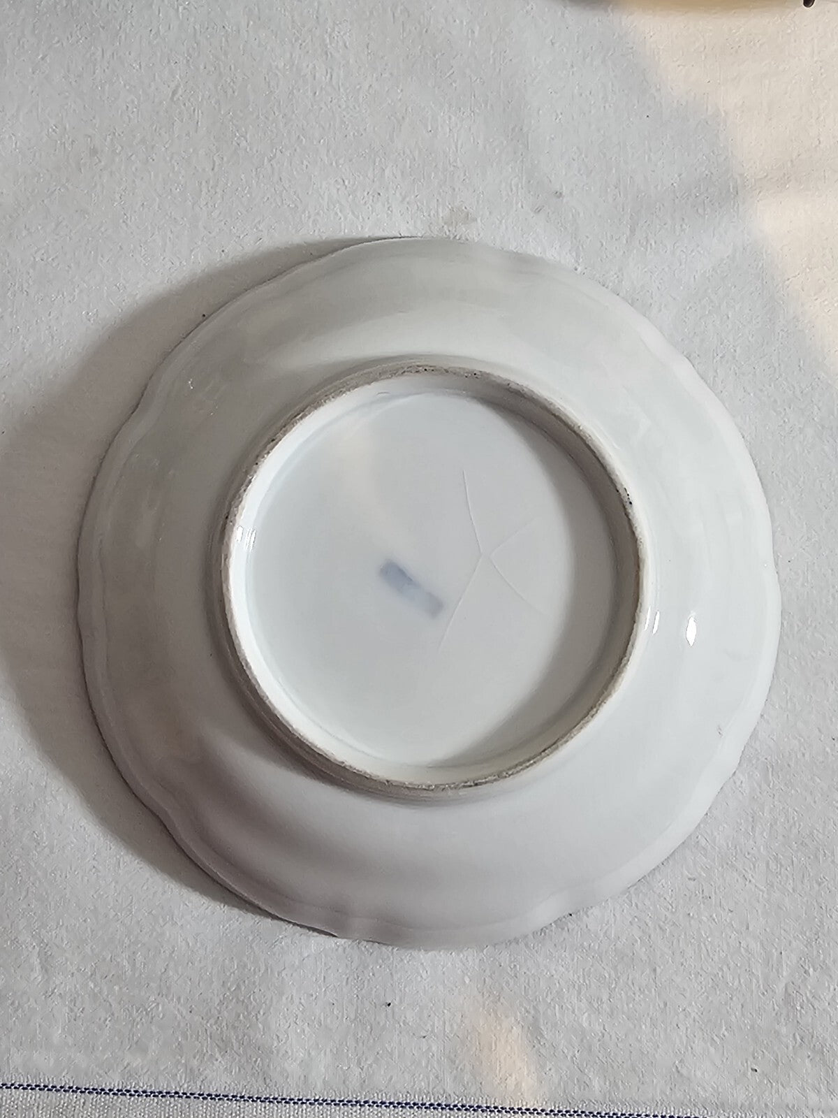 A Set of Six 19thC German Porcelain Cups & Saucers, Marked Meissen, Hand Painted