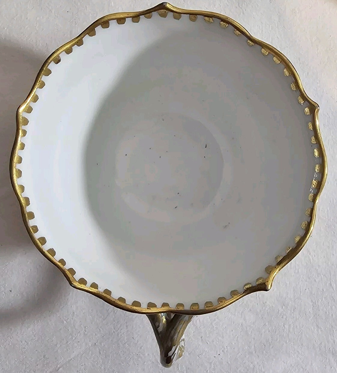 A Set of Six 19thC German Porcelain Cups & Saucers, Marked Meissen, Hand Painted