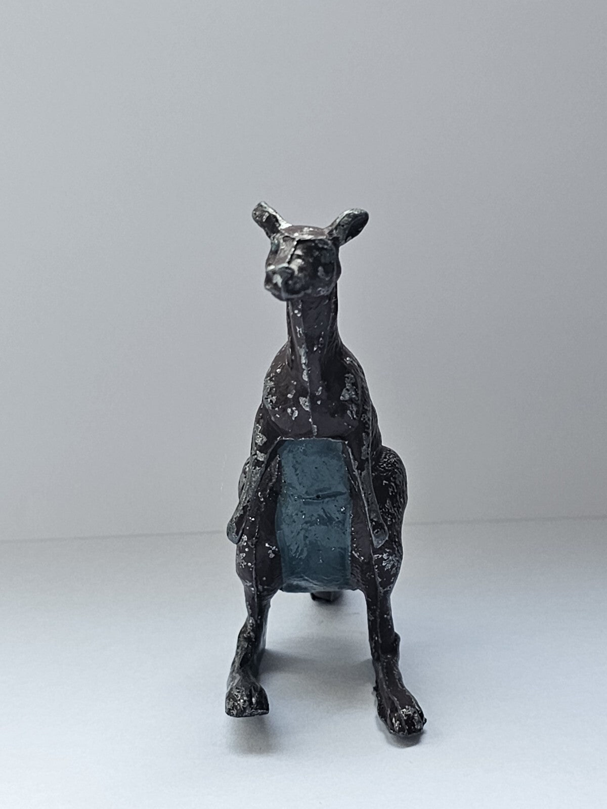 An early 20thC John Hill & Company Painted Lead Figure of a Kangaroo