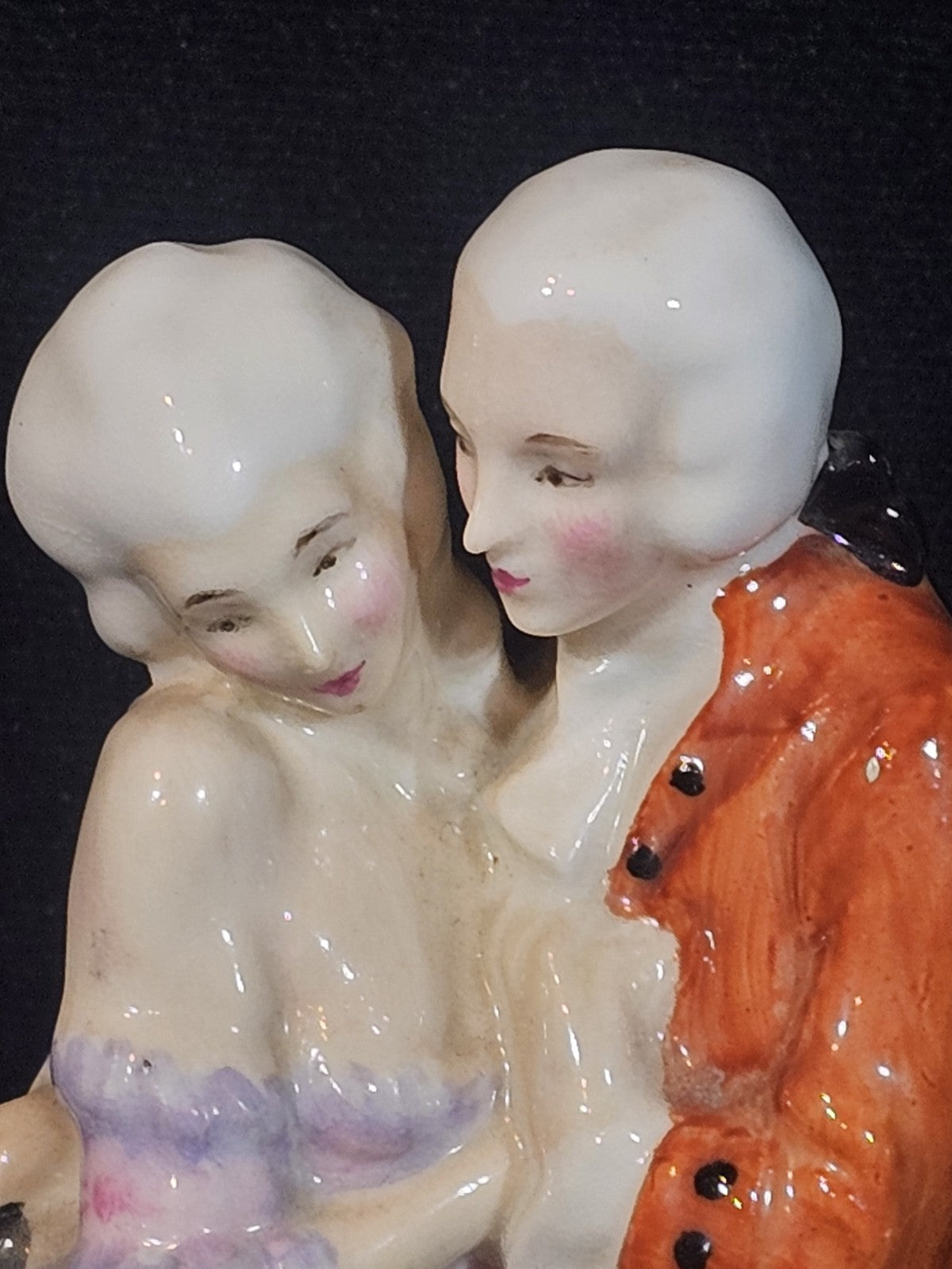 A Rare Antique Royal Doulton Figure Group of a Couple HN 581 - The Perfect Pair