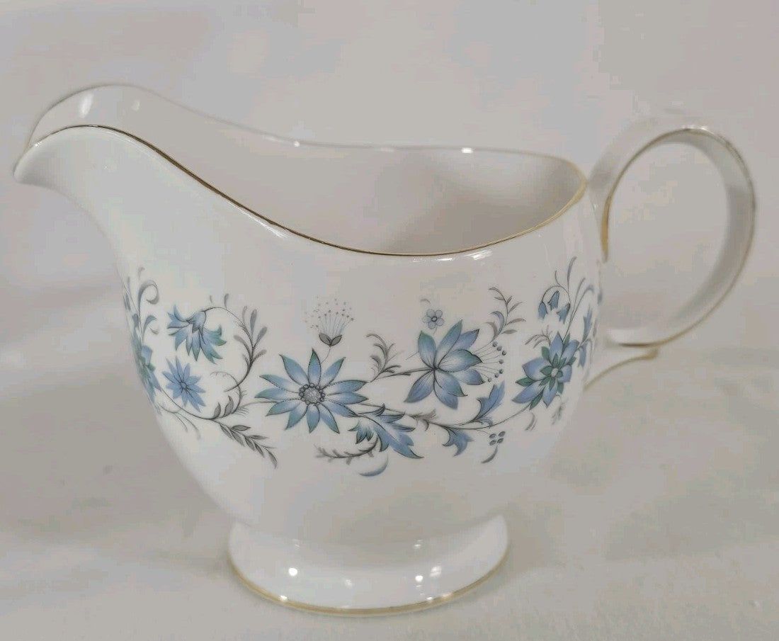 A Vintage Colclough Tea Cup & Saucer Blue Floral Pattern