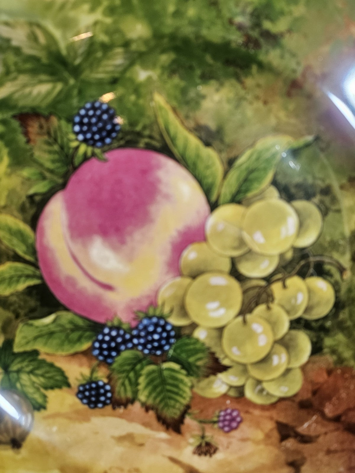 A Vintage Baron Bone China Fruit Pattern Collectors Plate Signed By A.J Heritage