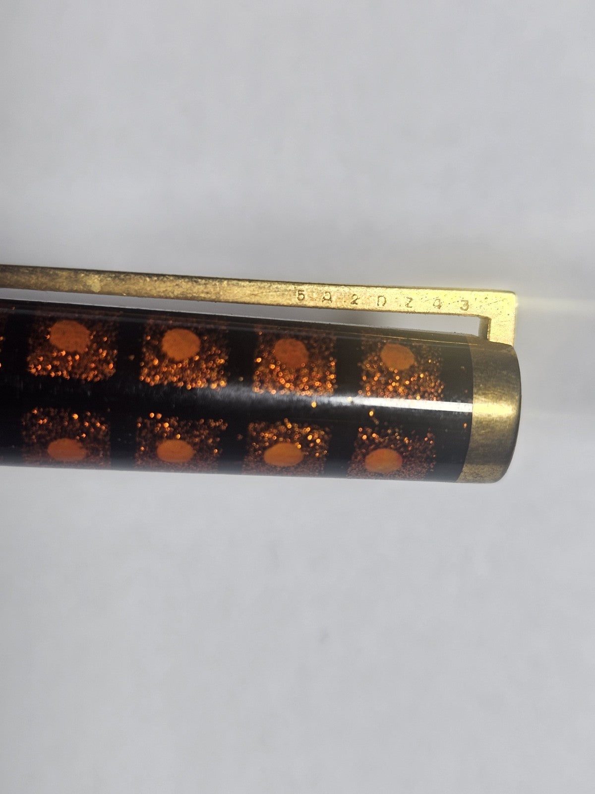 An S.T. Dupont Paris Laque de Chine Red & Gold Ballpoint Pen Gold Plated