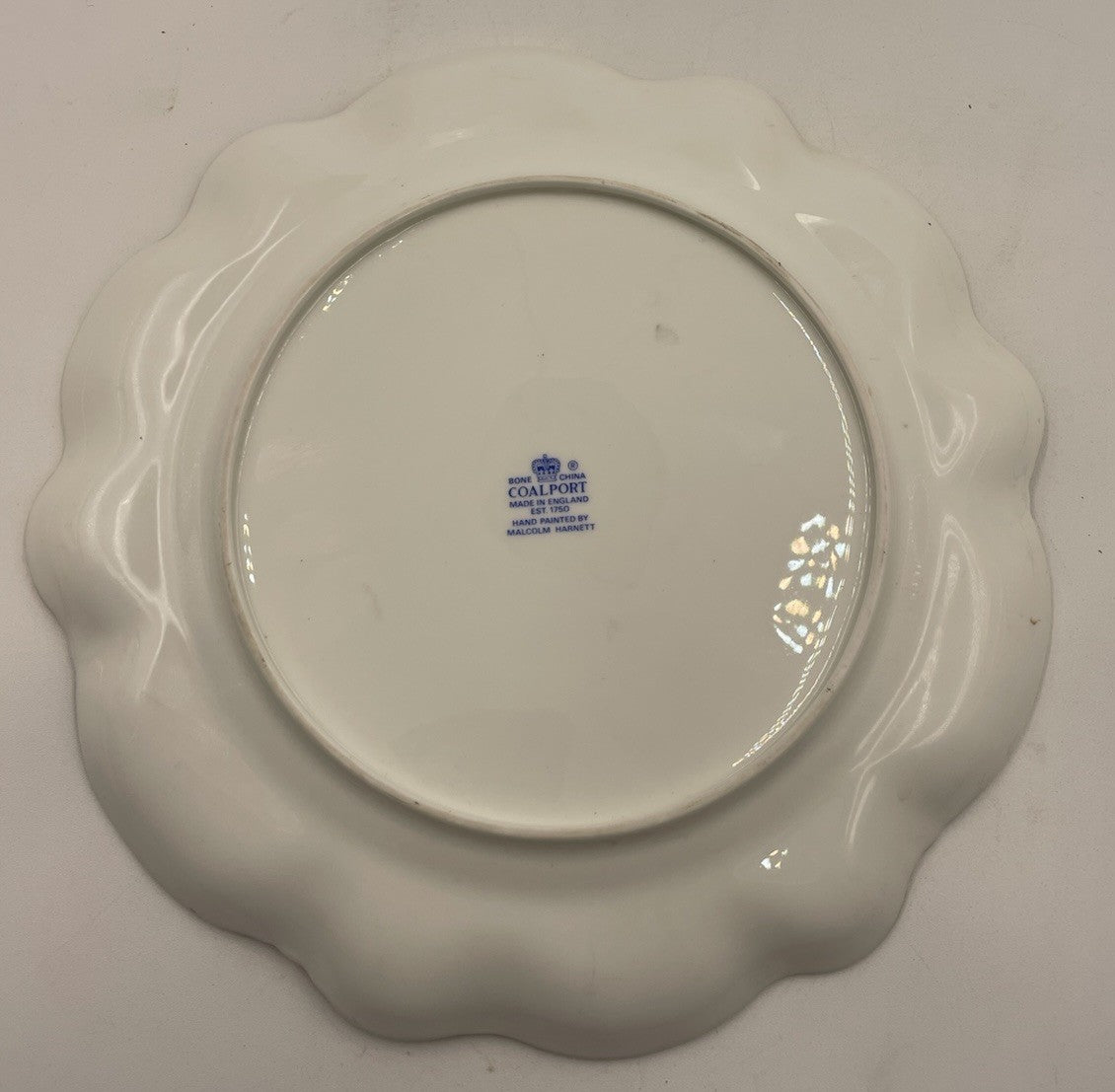 A Coalport Cabinet plate, C1970-80, Painted & Signed by Malcolm Harnett