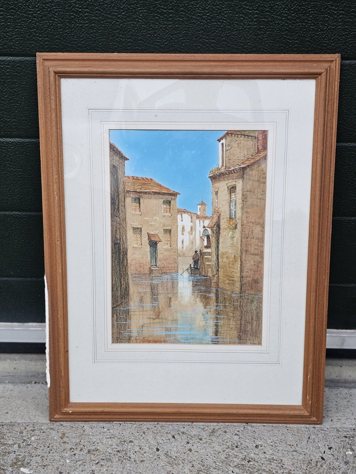 A Framed & Signed Water Colour Painting of Venice by R Honoré Smythe C1920