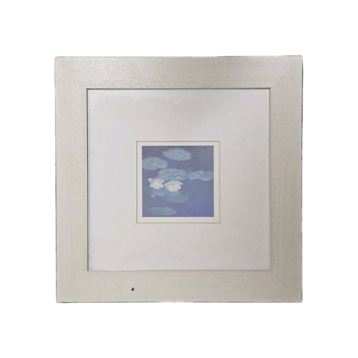 A Contemporary Modern Framed Print of Water Lilies