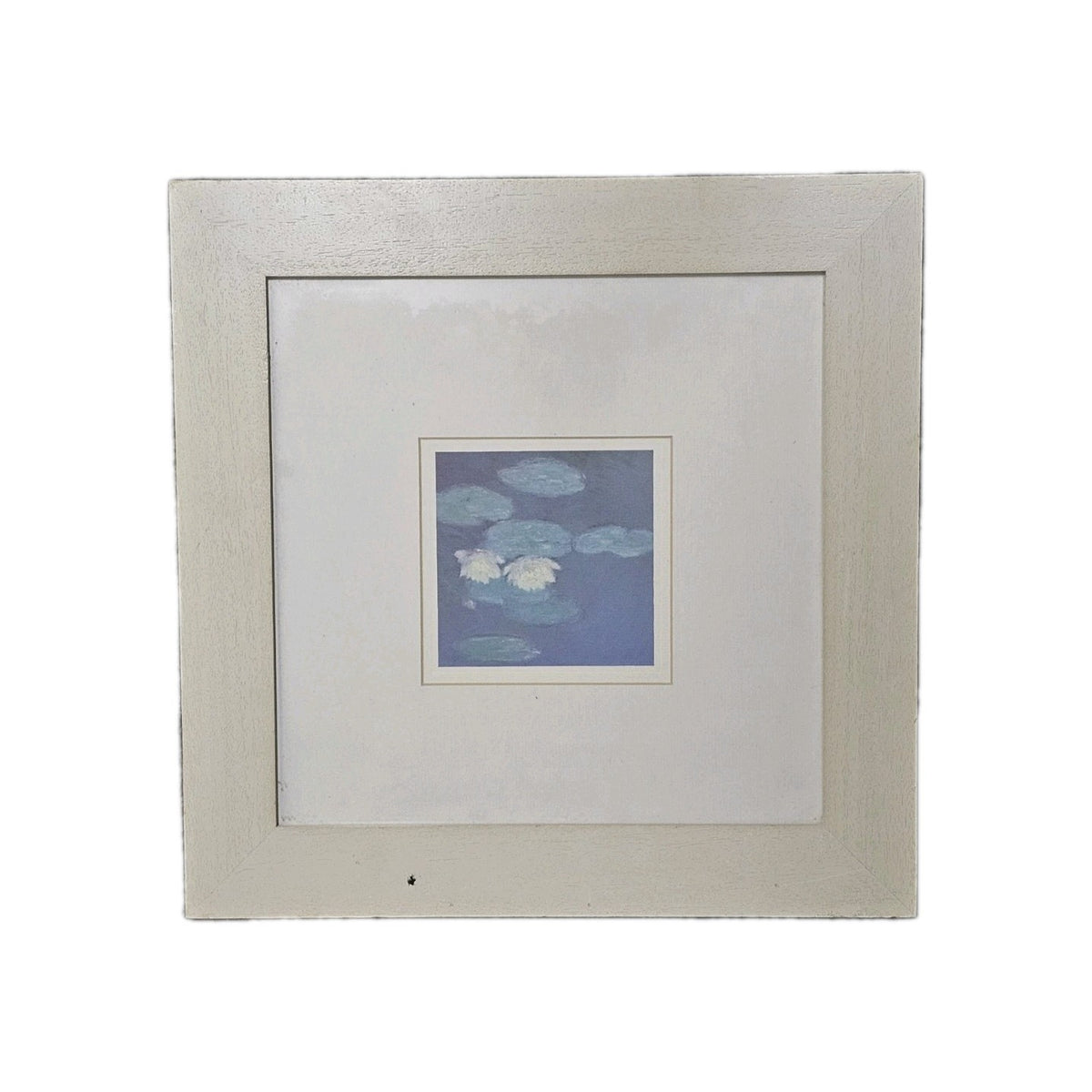 A Contemporary Modern Framed Print of Water Lilies