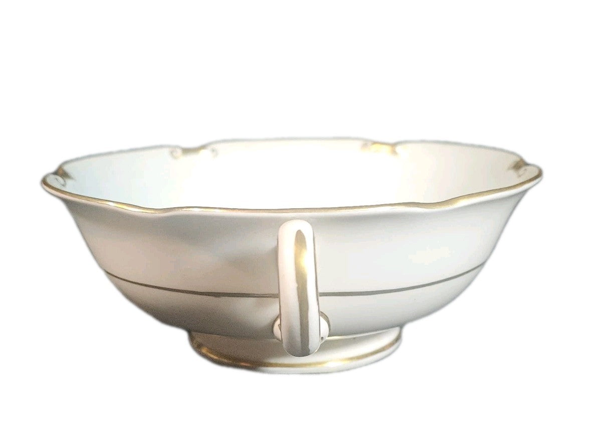 A Royal Crown Derby Rosemary Celadon A277 Pattern Soup Bowl