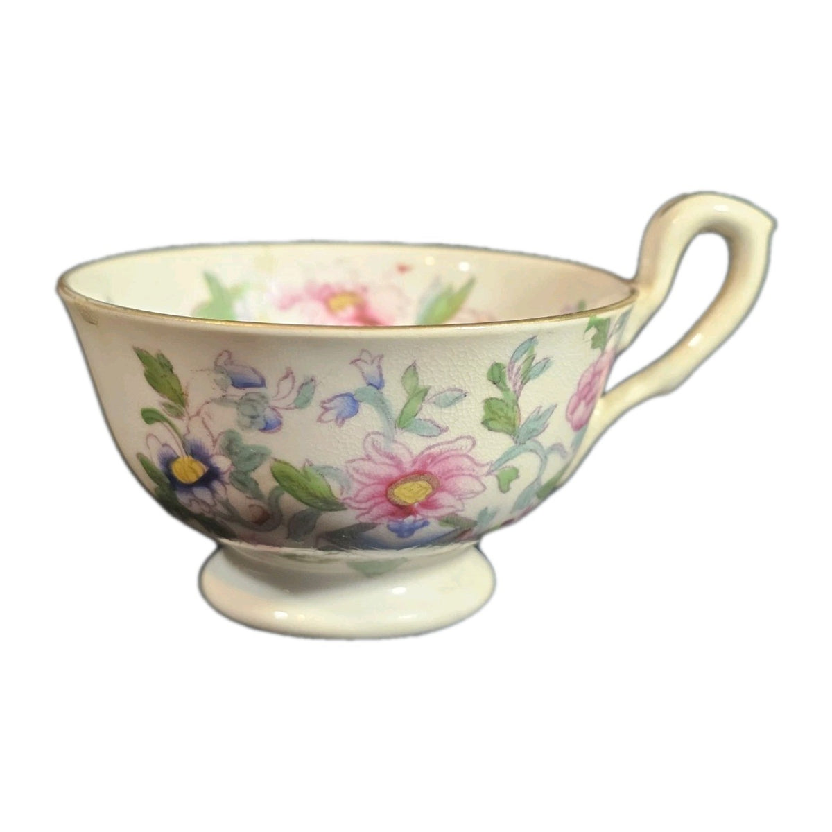An Antique Early 19thC English Bone China Tea Cup Hand Painted