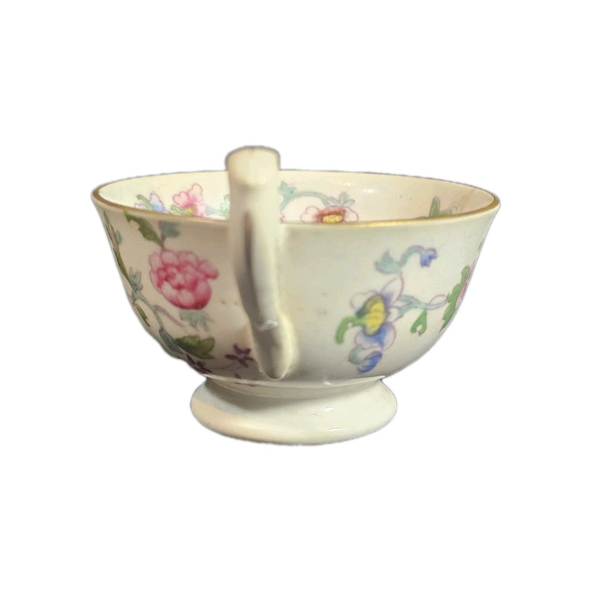 An Antique Early 19thC English Bone China Tea Cup Hand Painted