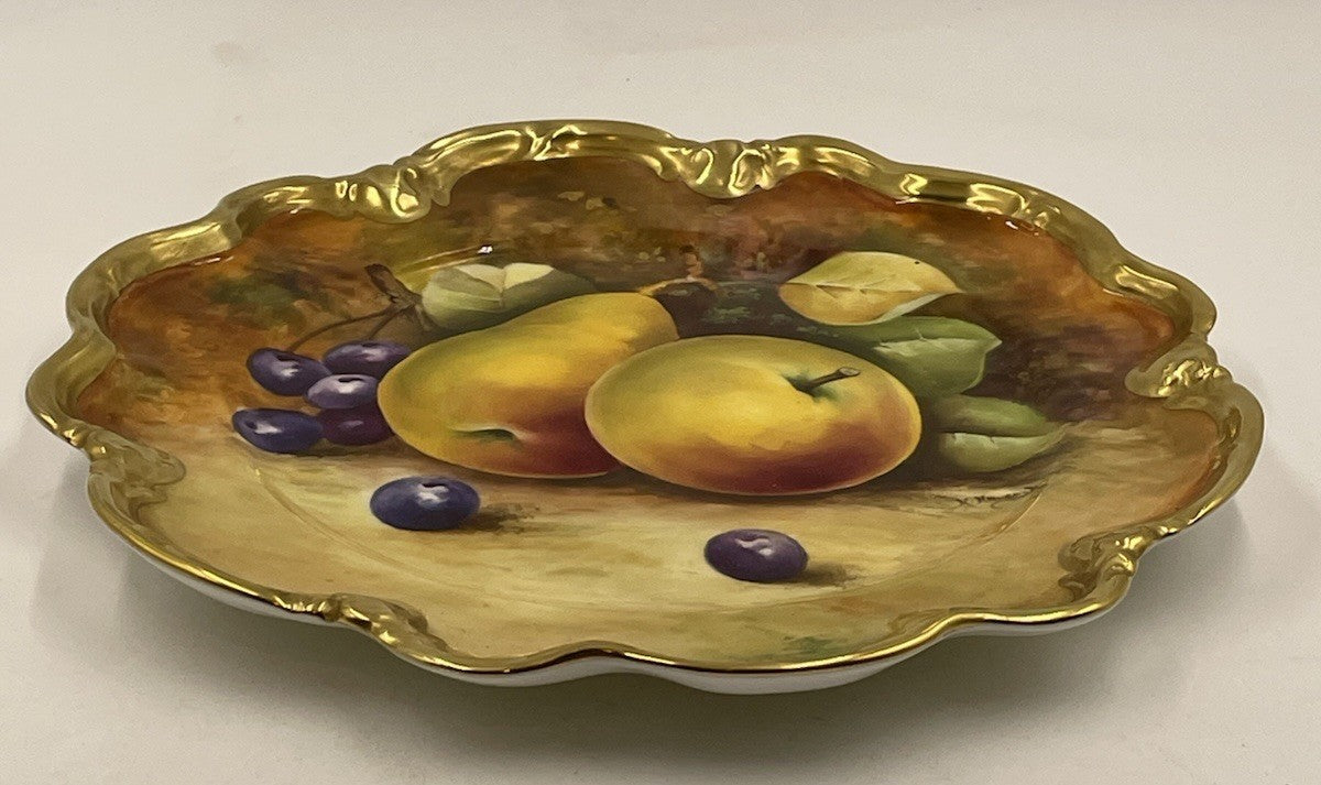 A Coalport Cabinet plate, C1970-80, Painted & Signed by Keith Hancock,
