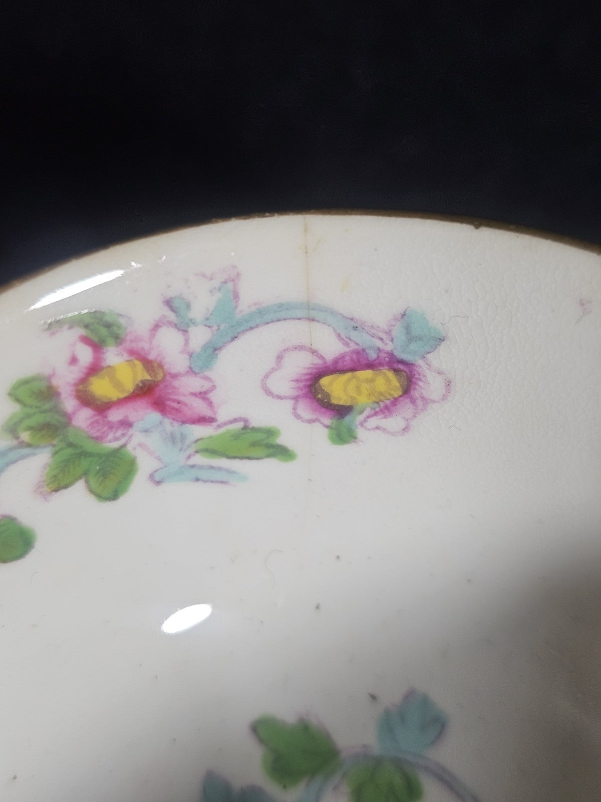 An Antique Early 19thC English Bone China Tea Cup Hand Painted