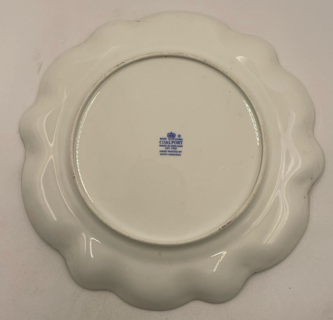 A Coalport Cabinet plate, C1970-80, Painted & Signed by Keith Hancock,