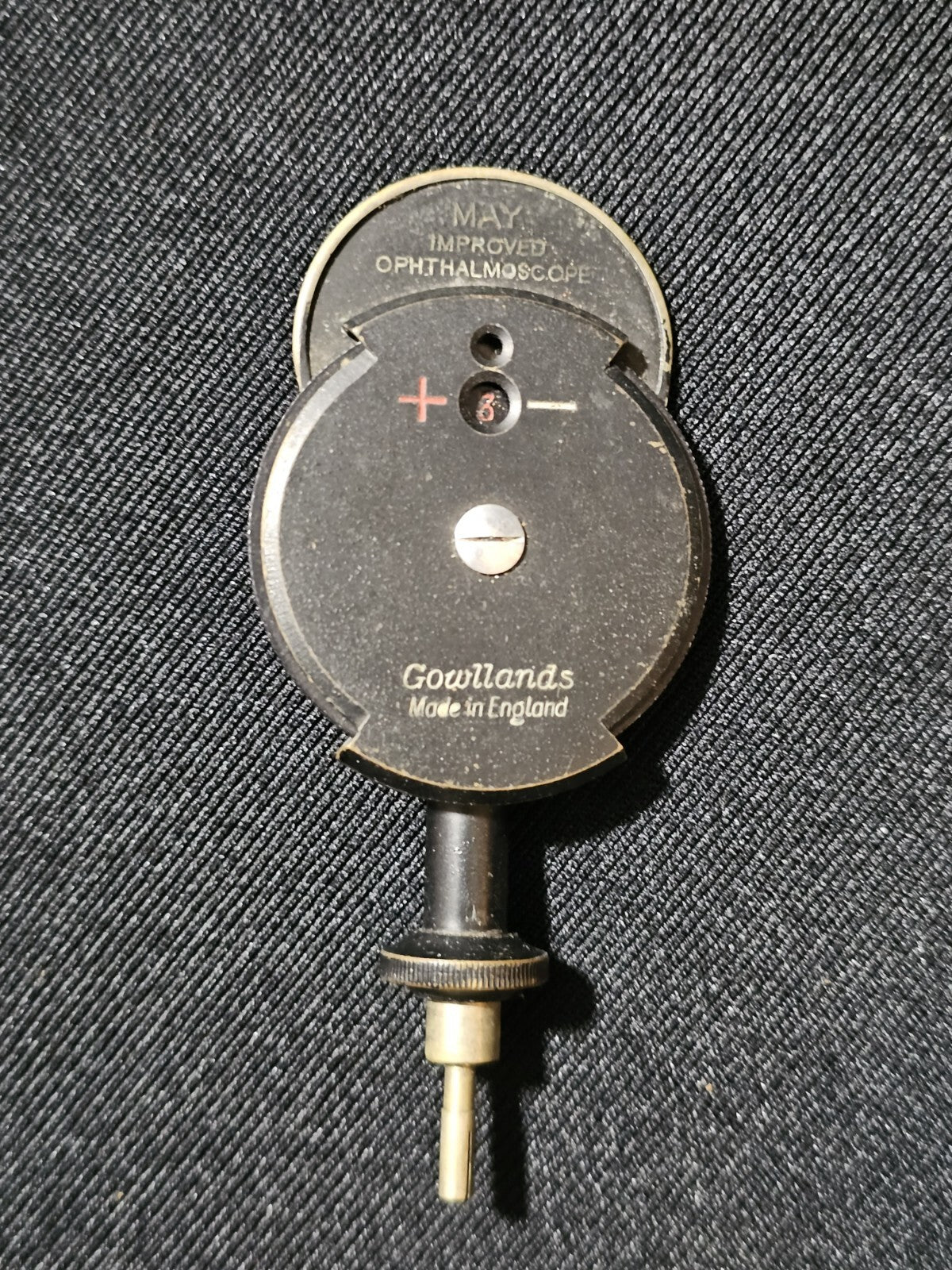 A Vintage Boxed Gowllands Ophthalmoscope Set