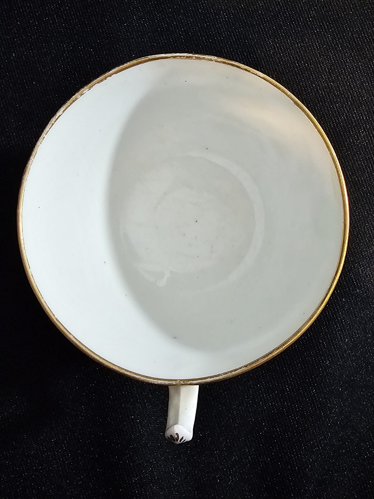 An Early 19thC English Porcelain Tea Cup, Hand Painted with Flowers