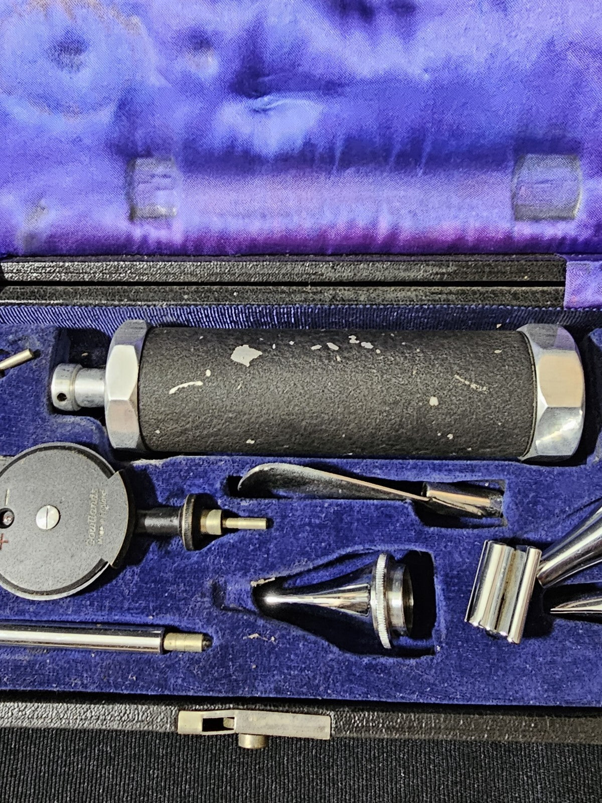A Vintage Boxed Gowllands Ophthalmoscope Set