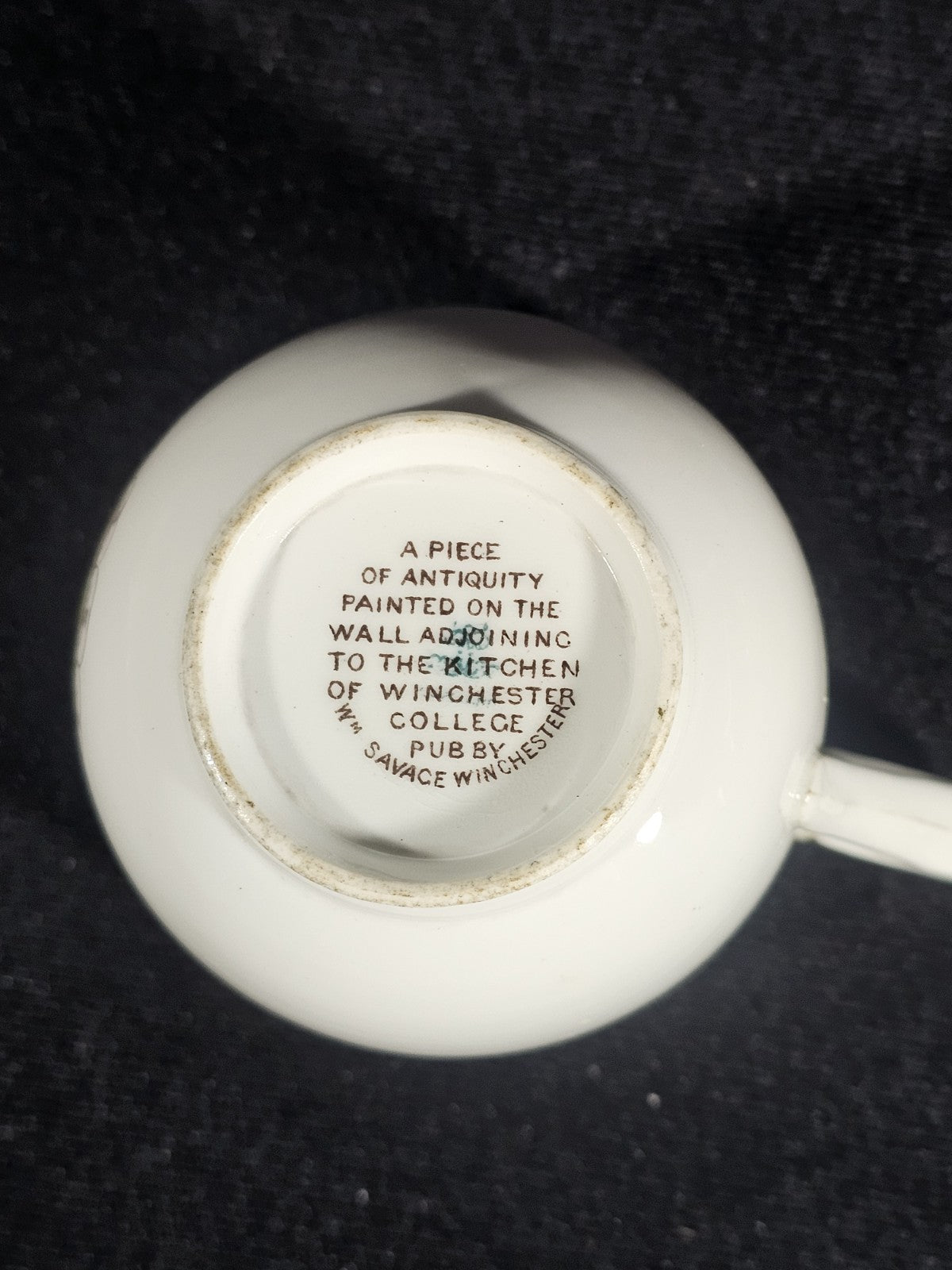 A Trusty Servant Bone China Coffee Cup Winchester Collage