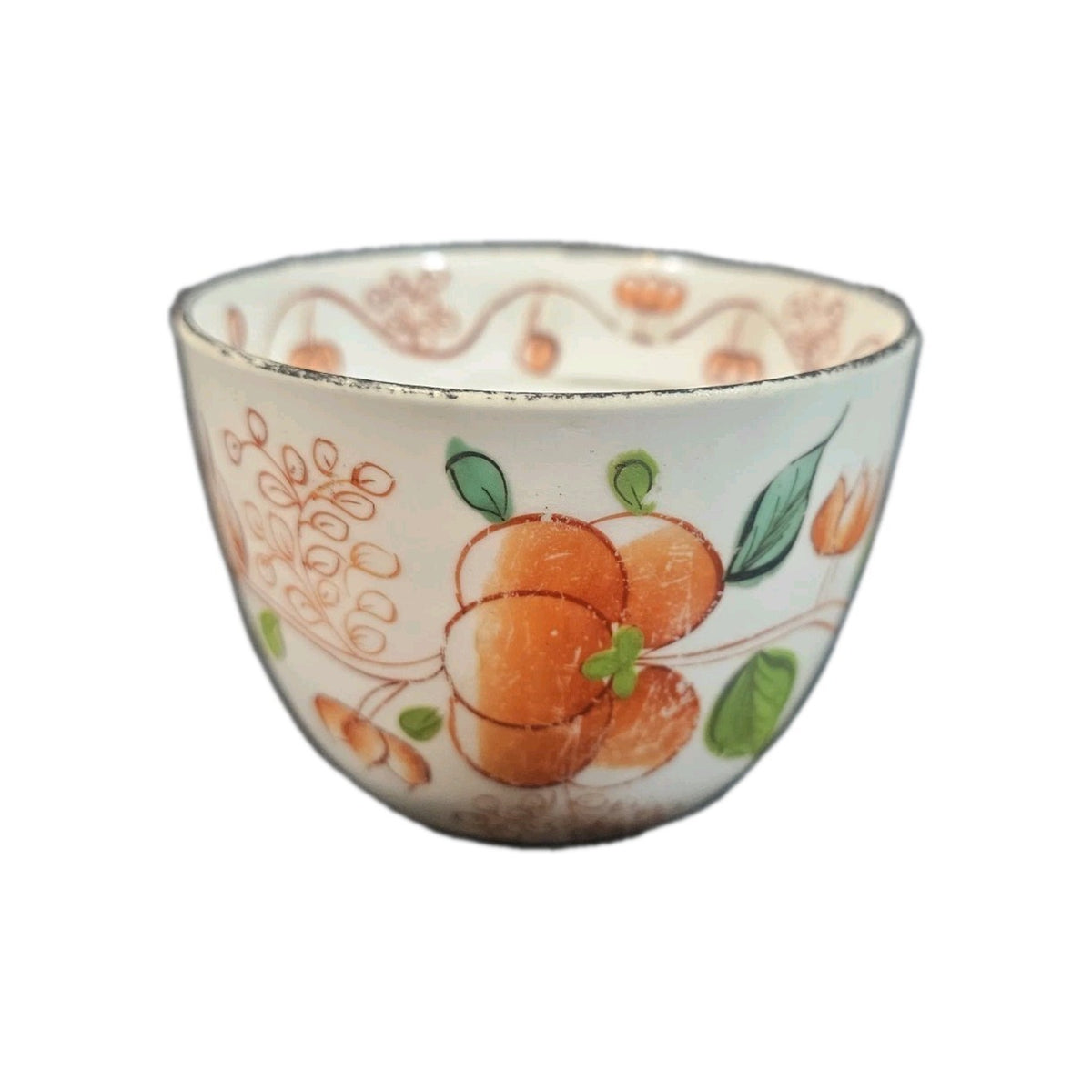 An Antique 19thC English Tea Cup and Painted Painted with Flowers