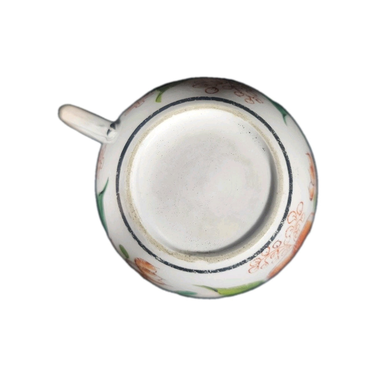 An Antique 19thC English Tea Cup and Painted Painted with Flowers