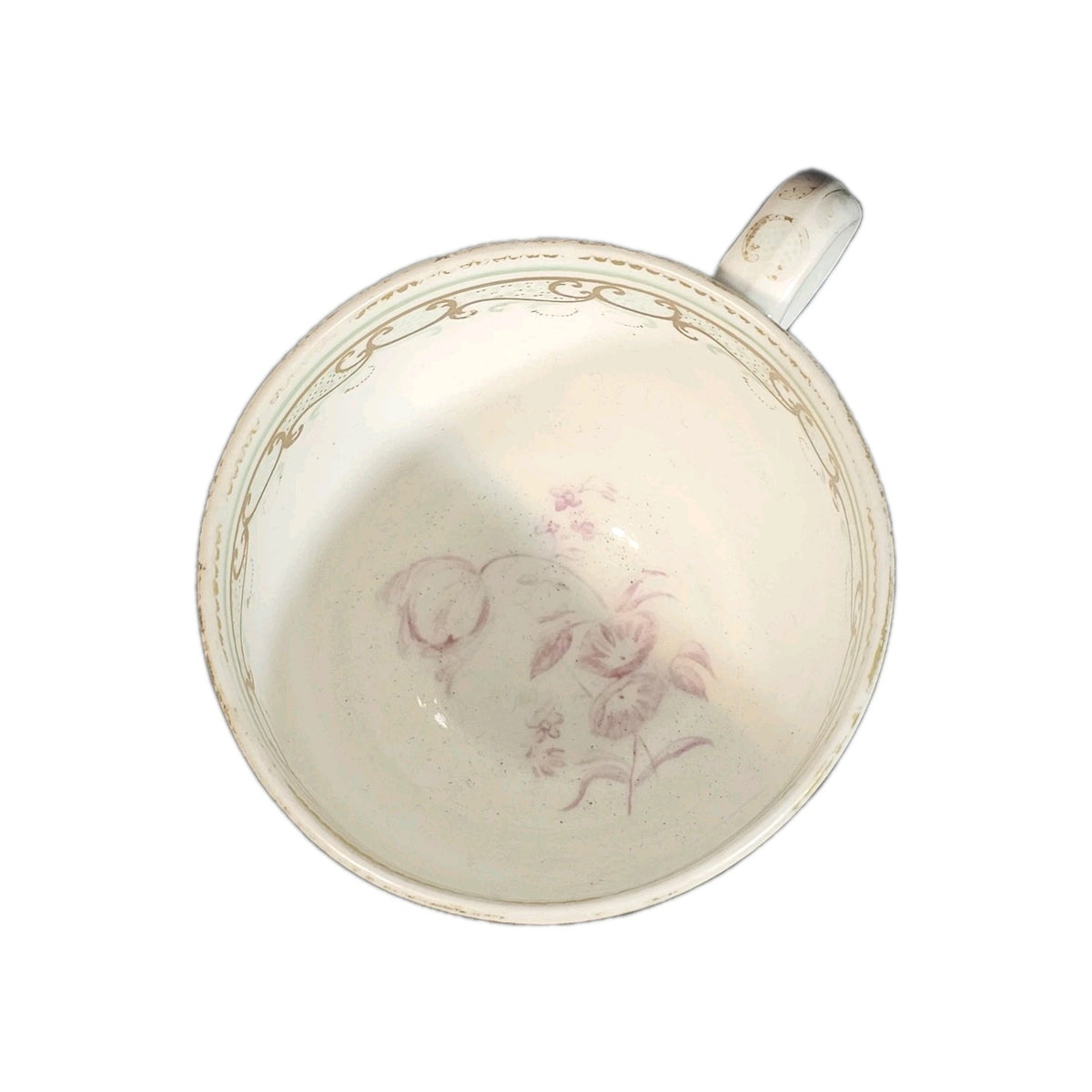 An Antique Copeland 19thC Tea Cup Hand Painted with a Couple