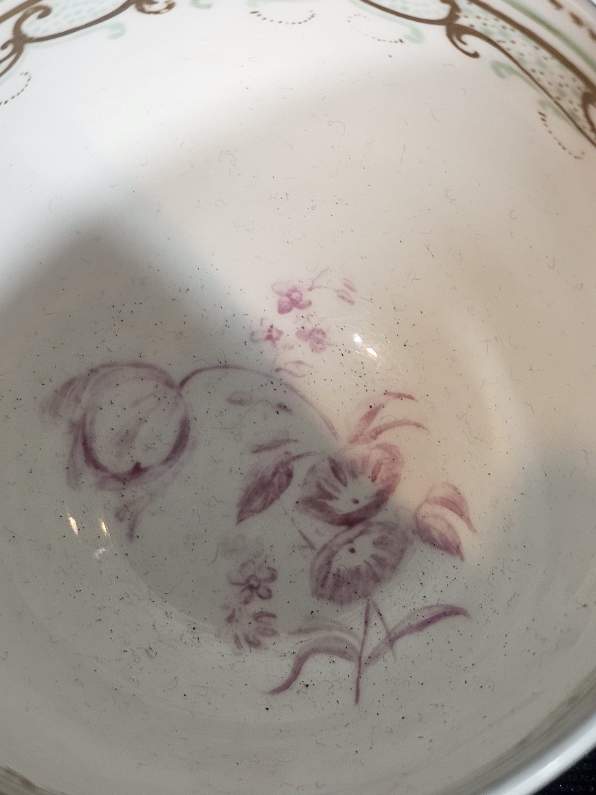 An Antique Copeland 19thC Tea Cup Hand Painted with a Couple