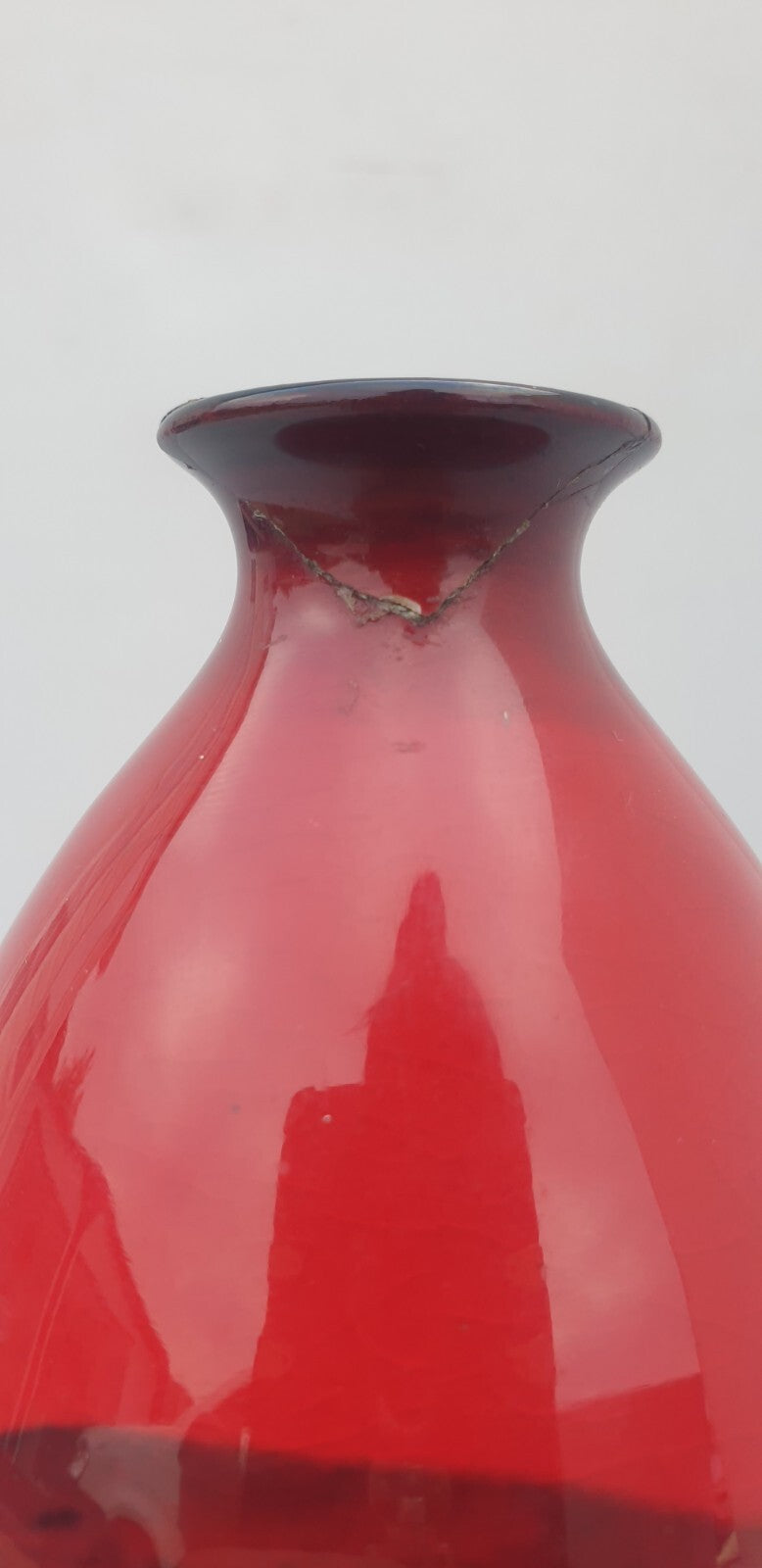 A Royal Doulton flambe landscape vase