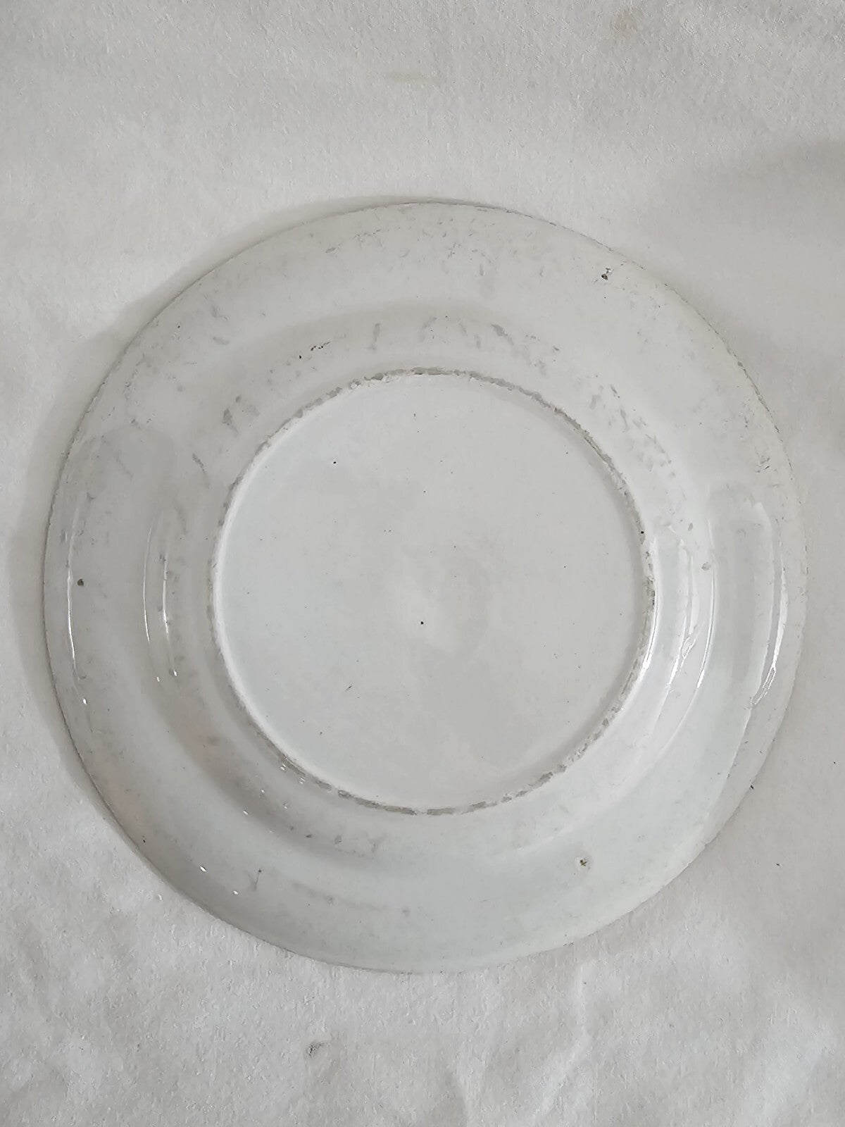 An Antique 19thC Prattware Plate with Green Boarder - The Cavalier