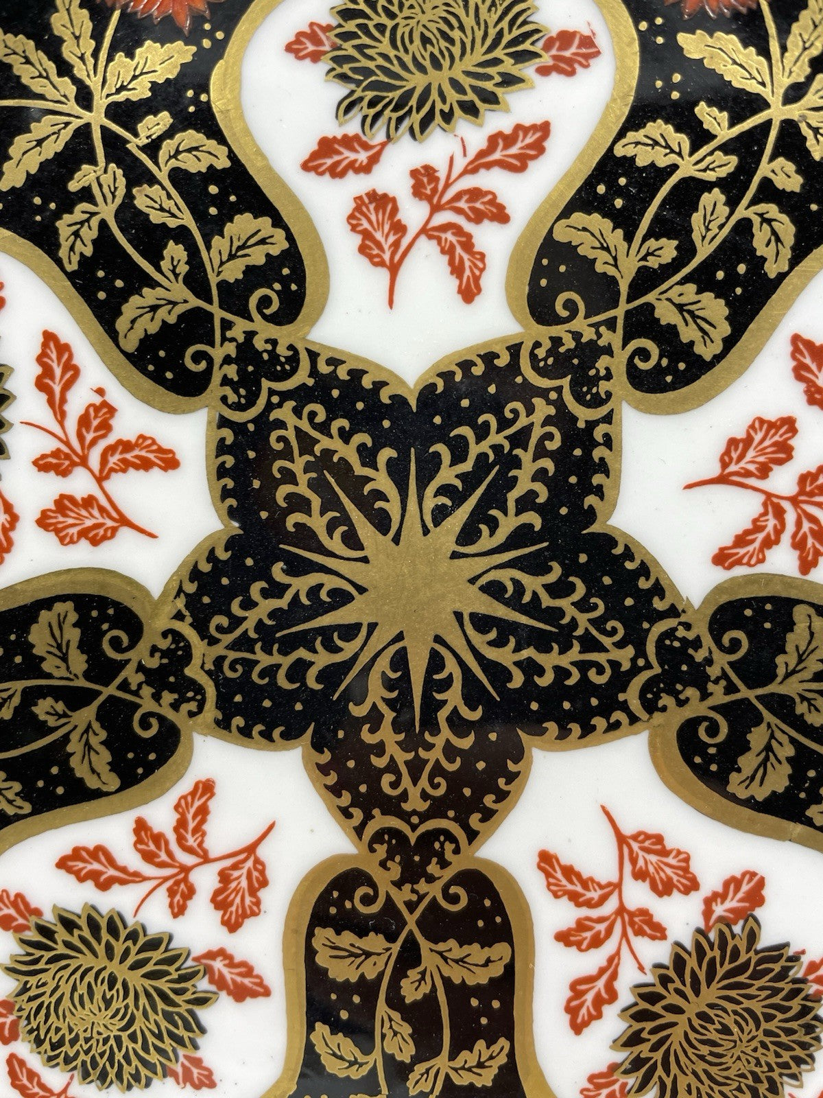 A Vintage Hand Painted Abbeydale Chrysanthemum Cabinet Plate, c1970,