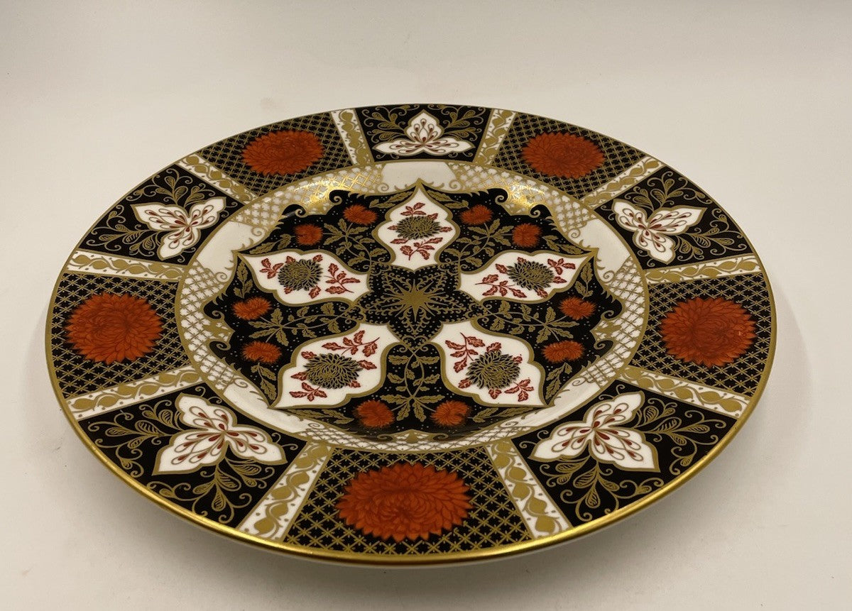 A Vintage Hand Painted Abbeydale Chrysanthemum Cabinet Plate, c1970,
