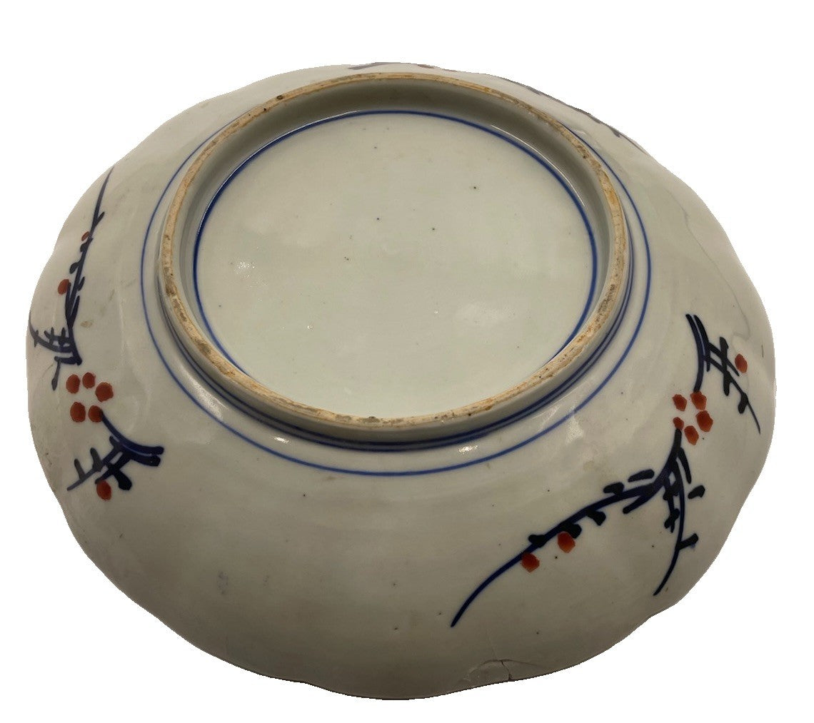 A Pair of Japanese Imari Porcelain Dishes Meiji Period 19thC