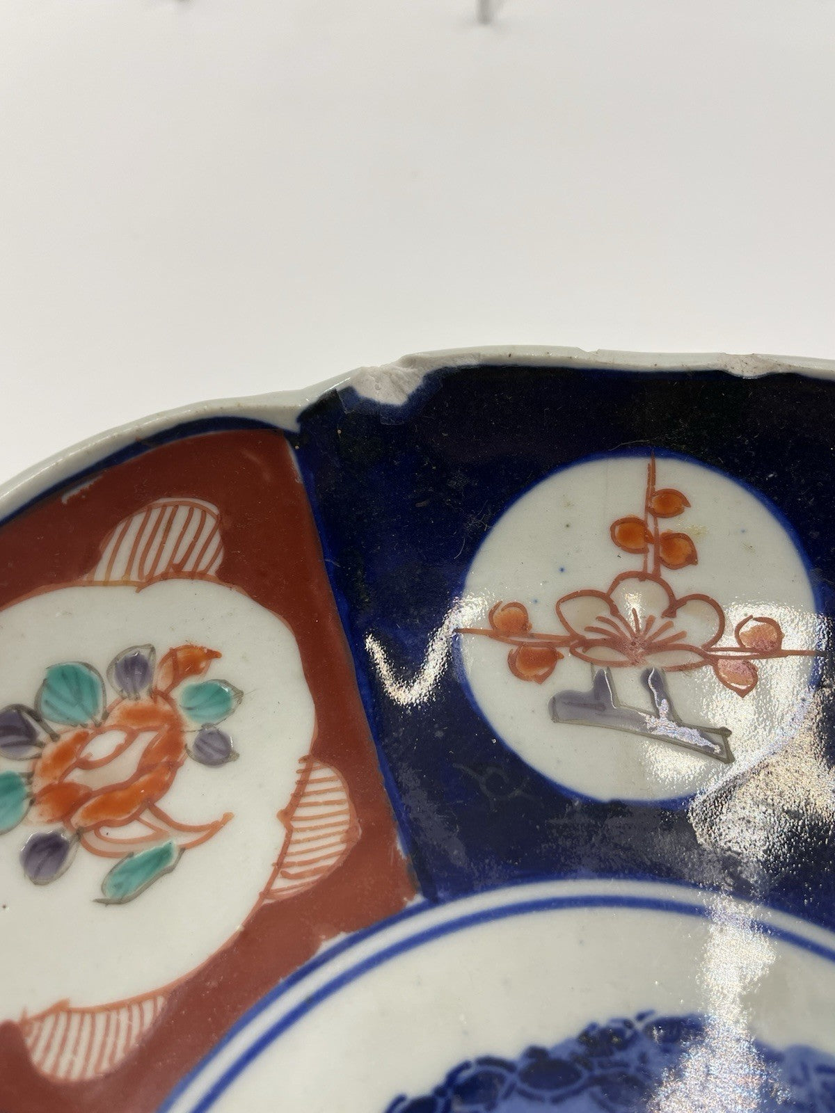 A Pair of Japanese Imari Porcelain Dishes Meiji Period 19thC