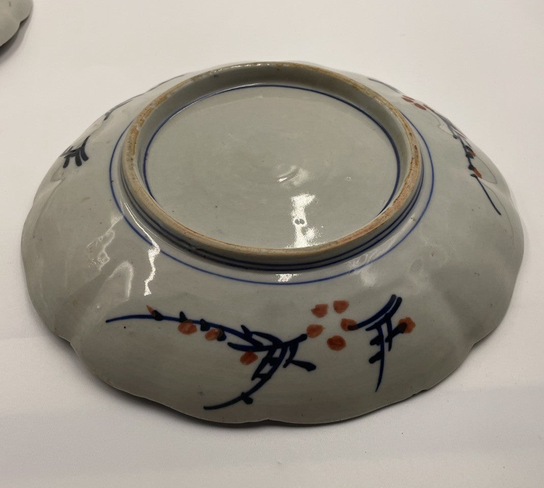 A Pair of Japanese Imari Porcelain Dishes Meiji Period 19thC