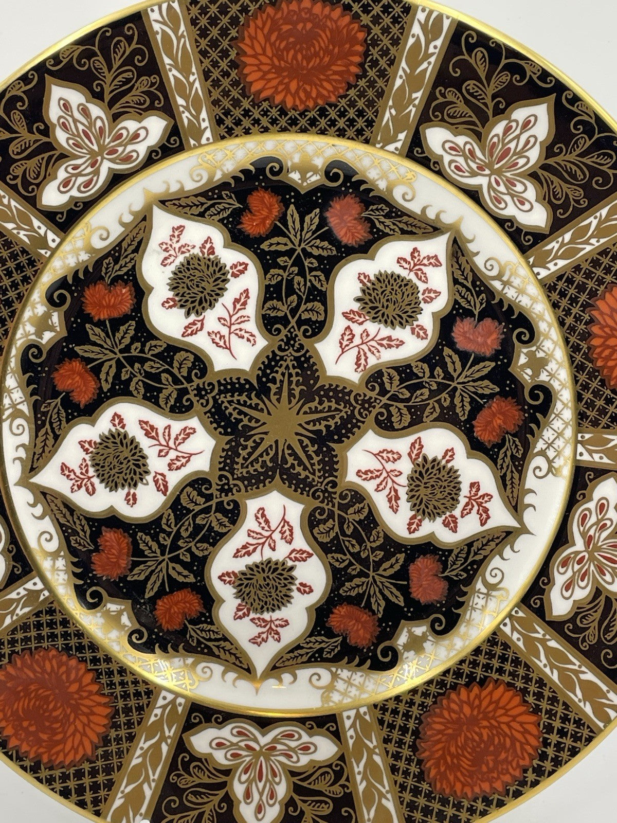 A Vintage Hand Painted Abbeydale Chrysanthemum Cabinet Plate, c1970,