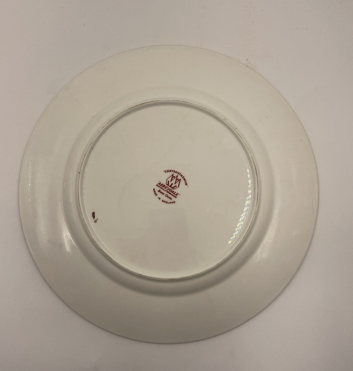 A Vintage Hand Painted Abbeydale Chrysanthemum Cabinet Plate, c1970,