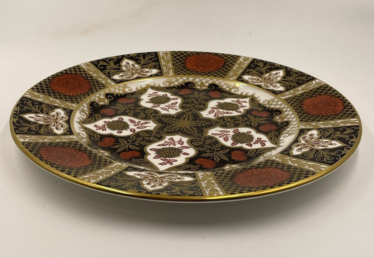 A Vintage Hand Painted Abbeydale Chrysanthemum Cabinet Plate, c1970,