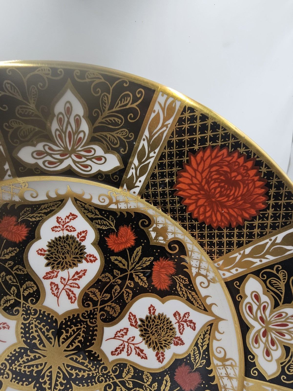 A Vintage Hand Painted Abbeydale Chrysanthemum Cabinet Plate, c1970,
