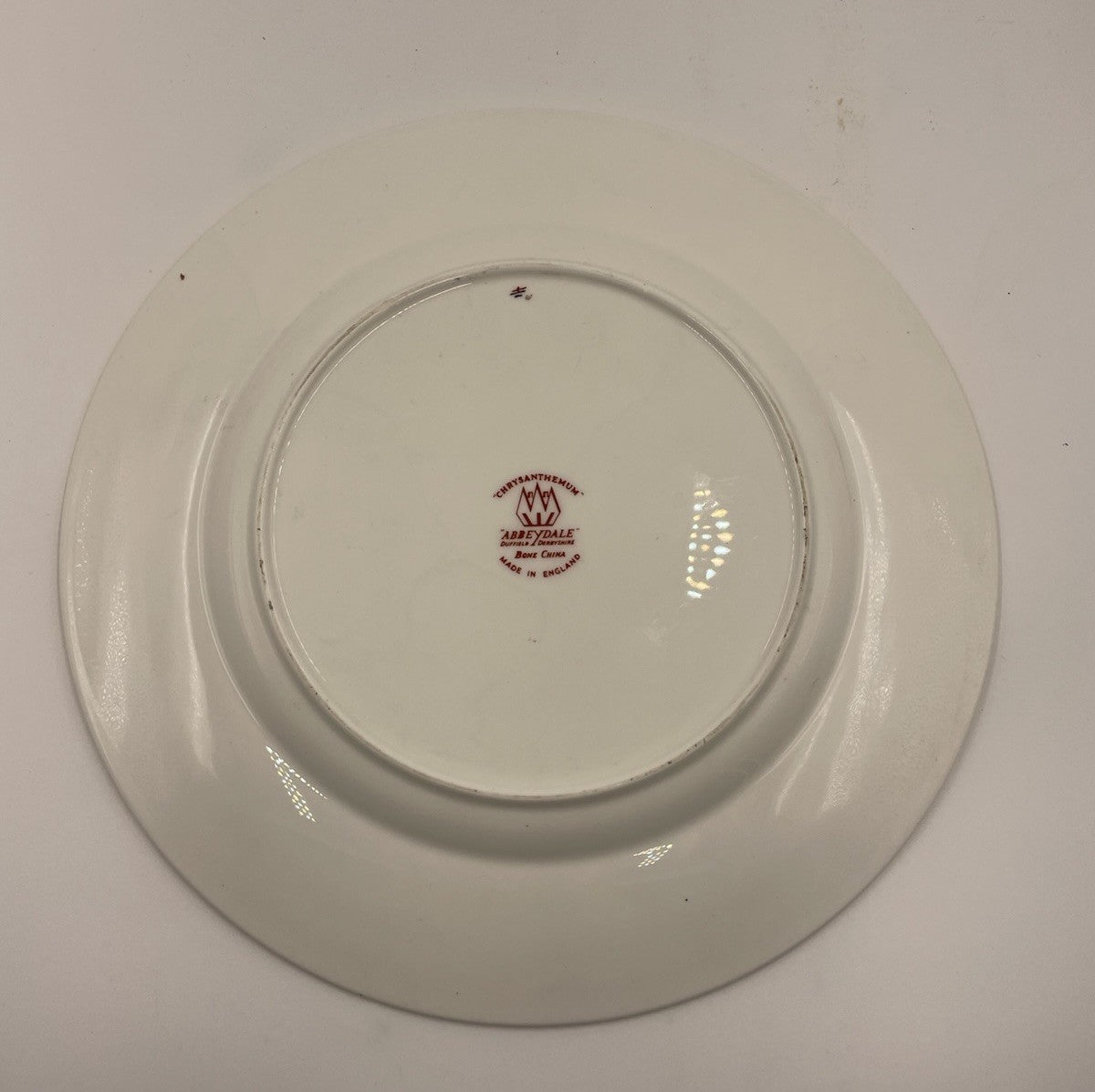 A Vintage Hand Painted Abbeydale Chrysanthemum Cabinet Plate, c1970,
