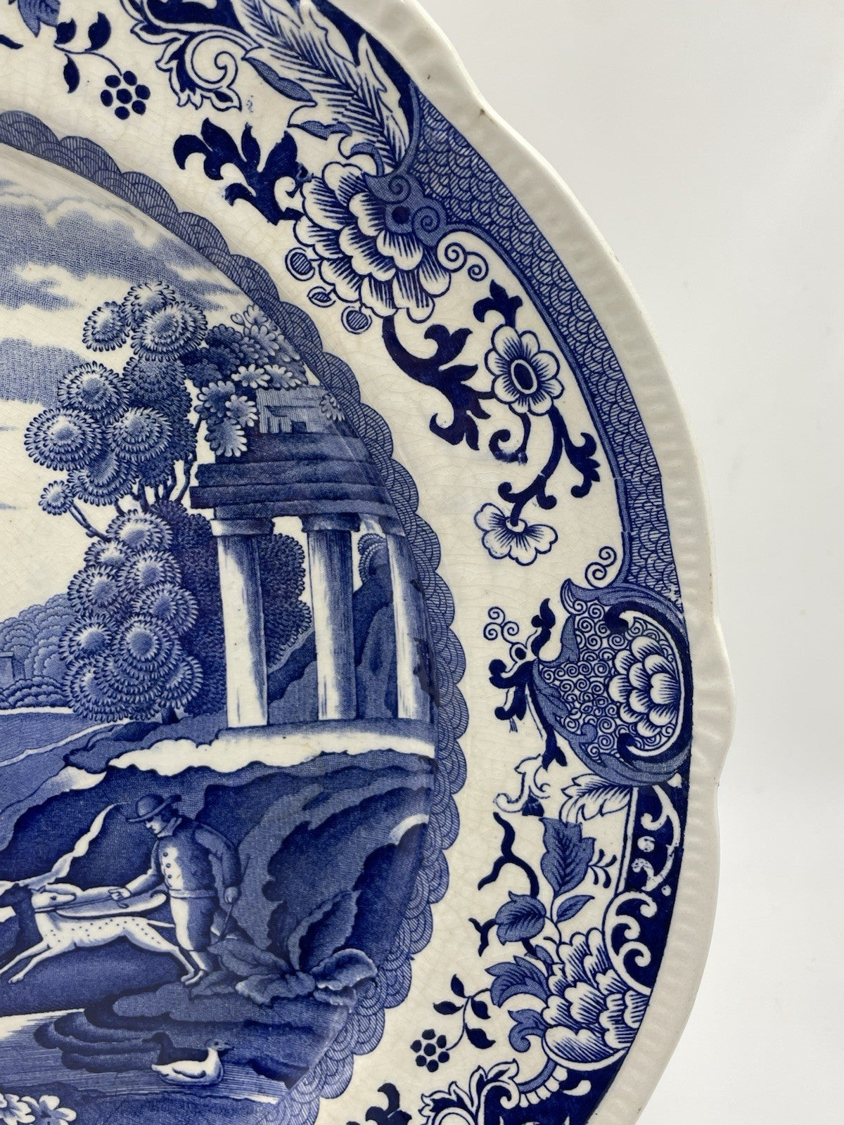 An Antique Booths Pottery Blue Printed Earthenware Old Blue Danube Pattern