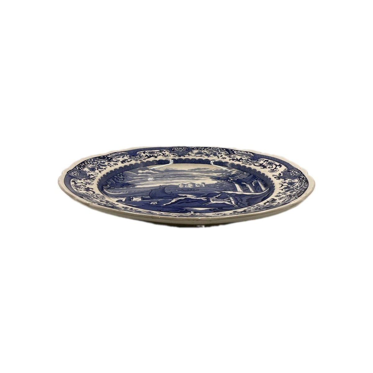 An Antique Booths Pottery Blue Printed Earthenware Old Blue Danube Pattern
