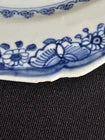 Antique 18th Century Chinese Export Octagonal Blue and White Porcelain Plate