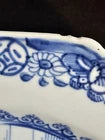 Antique 18th Century Chinese Export Octagonal Blue and White Porcelain Plate