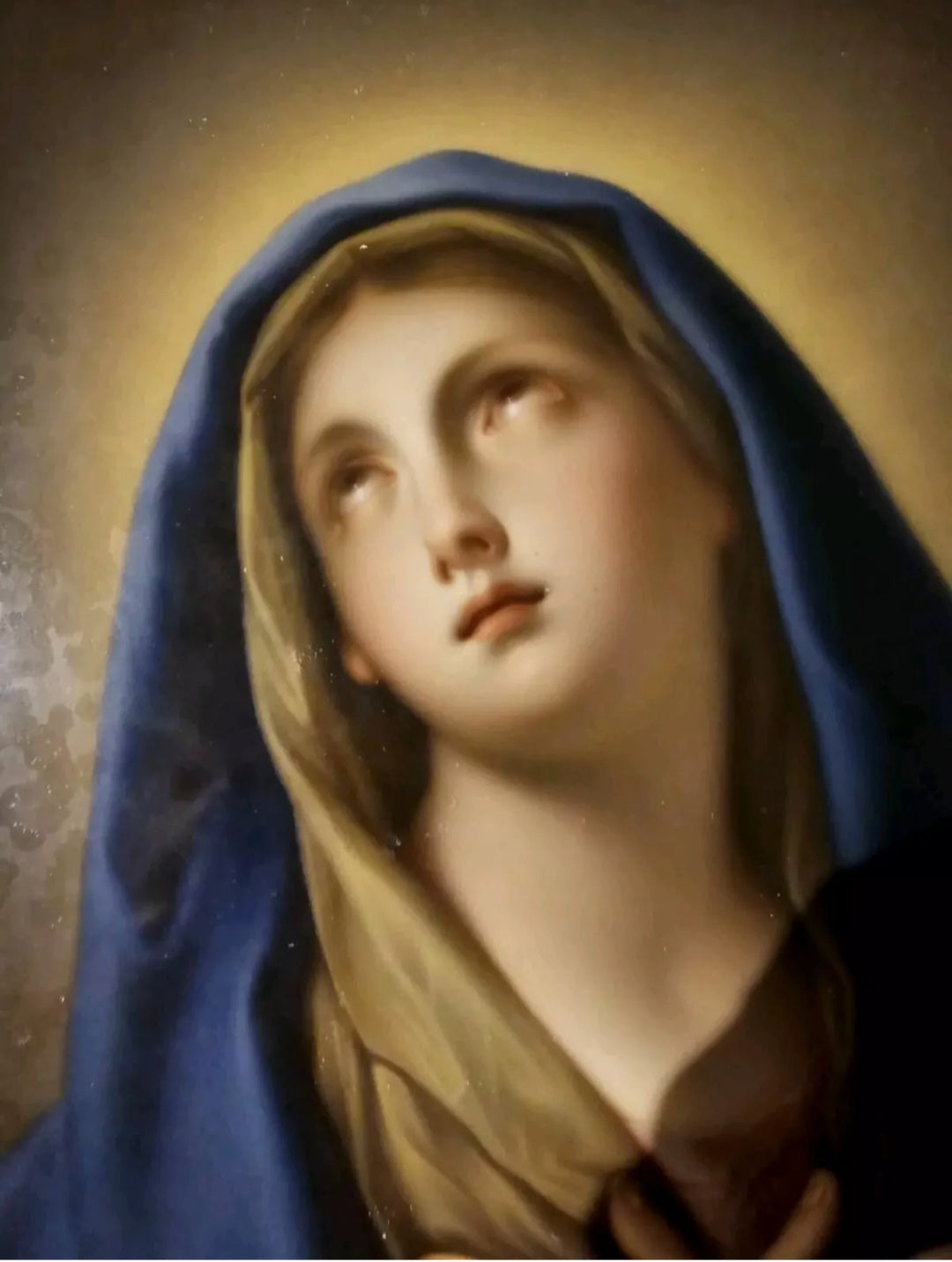 A 19thC KPM Berlin Porcelain Plaque of Mater Dolorosa After Francesco Treviani