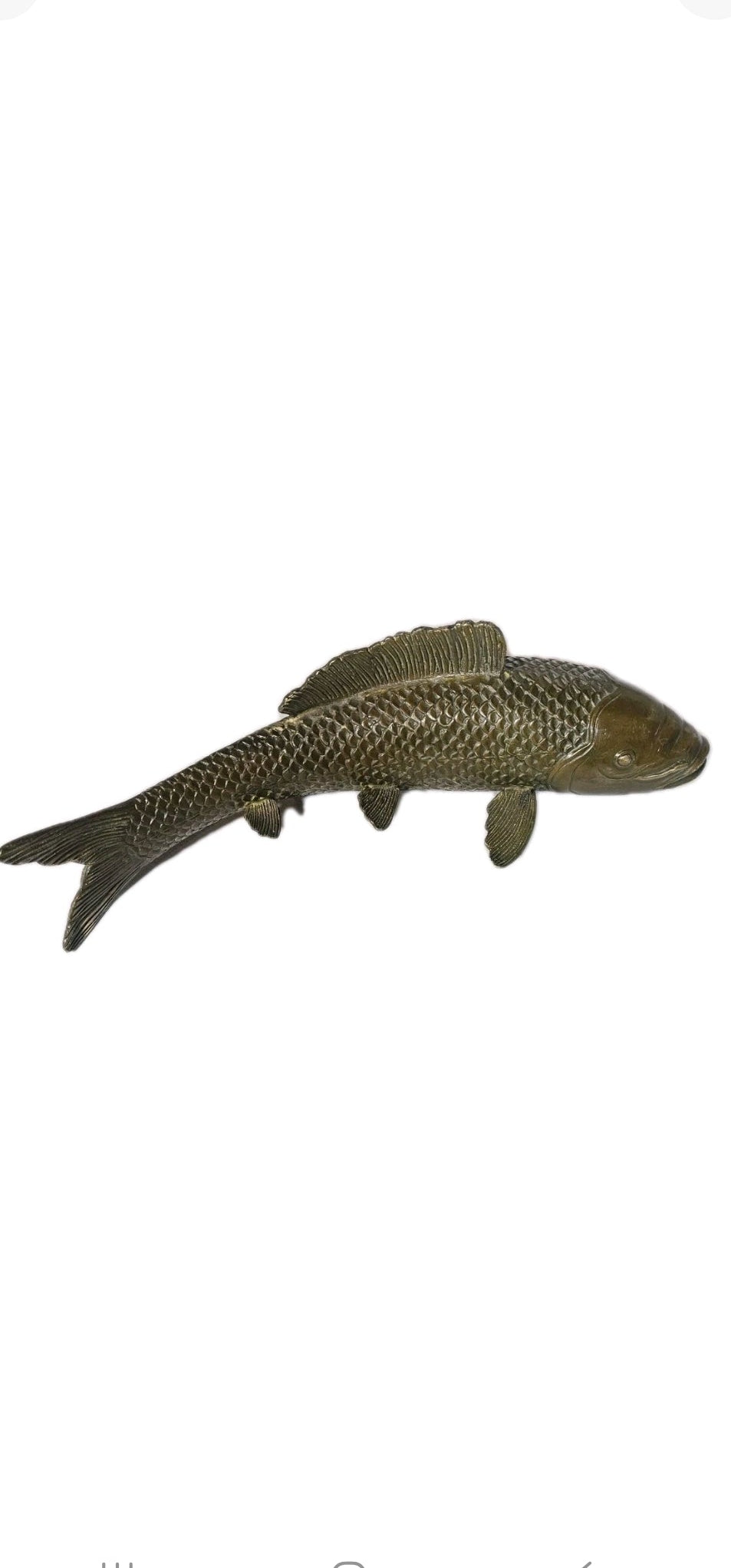 An Antique Japanese Bronze Sculpture of a Koi Carp Fish
