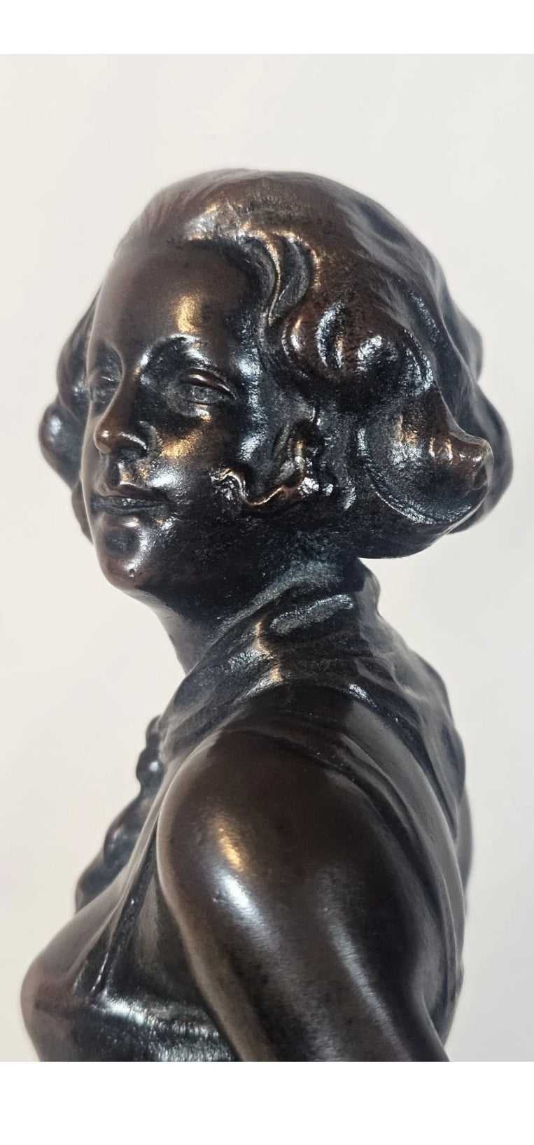 An Art Deco Josef Lorenzl Bronze Sculpture of a Young Woman, Signed